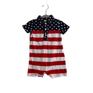 GYMBOREE Boy's Patriotic One Piece Romper / Size: 6-12 Months